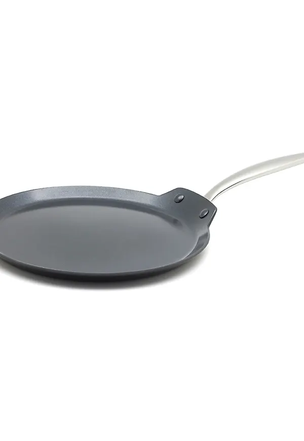 Svart GreenPan-pannkakspanna i stilriktig modell.