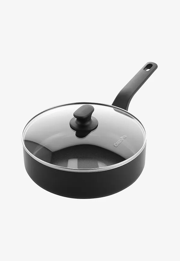 Svart GreenPan-traktörpanna i härlig modell.