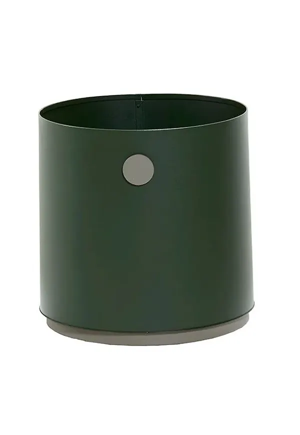 Vacker grå kruka i aluminium från Cane-Line.