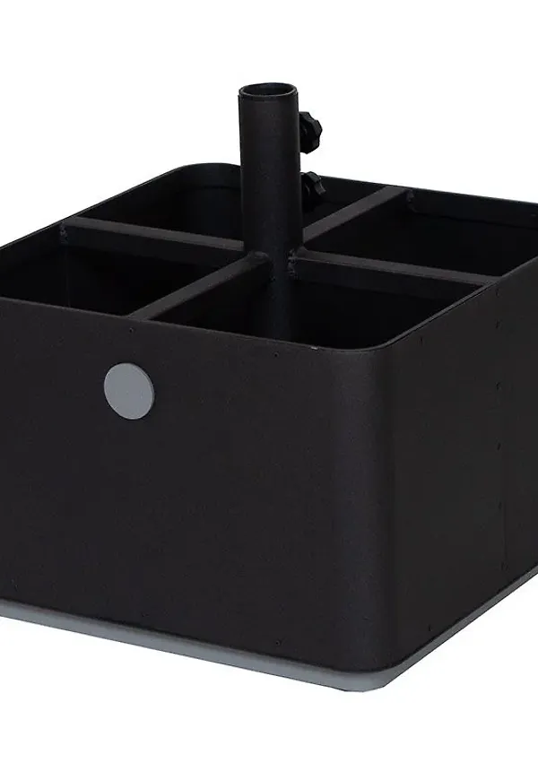 Fantastiskt fin grå kruka i aluminium från Cane-Line.