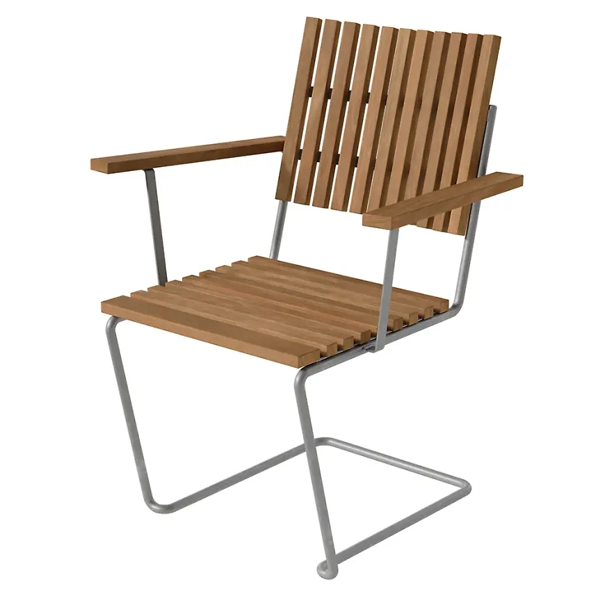 Jättesnygg teakfåtölj 2026 från Grythyttan Stålmöbler.