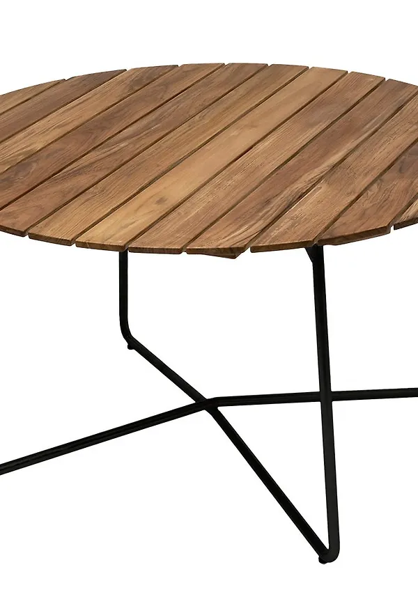 Smickrande teakbord 2025 från Grythyttan Stålmöbler.