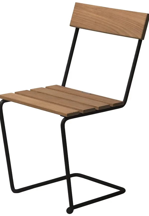 Exklusiv stol i teak från Grythyttan Stålmöbler.