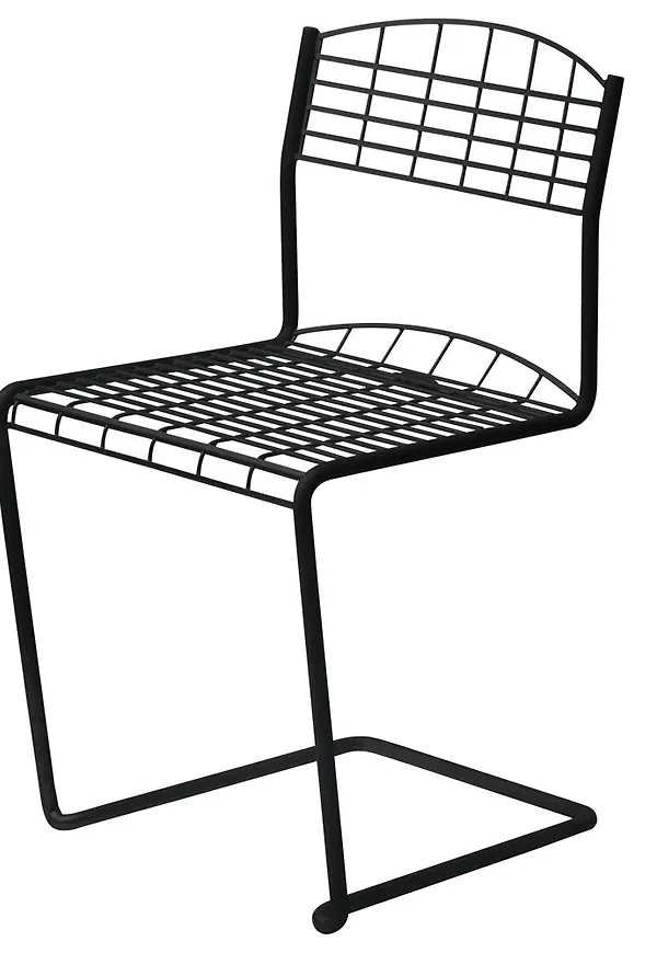 Skön svart stol 2025 från Grythyttan Stålmöbler.