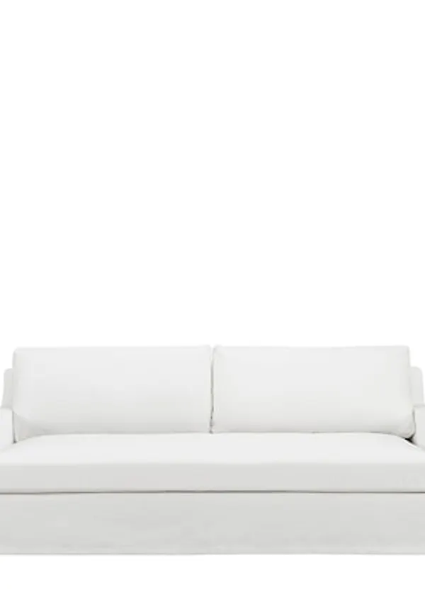 Vit Artwood-bomullssoffa i skön modell.