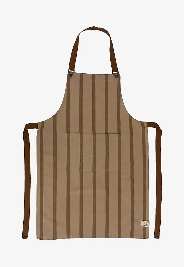Beige Gustav Ovland-förkläde i riktigt trendig modell.