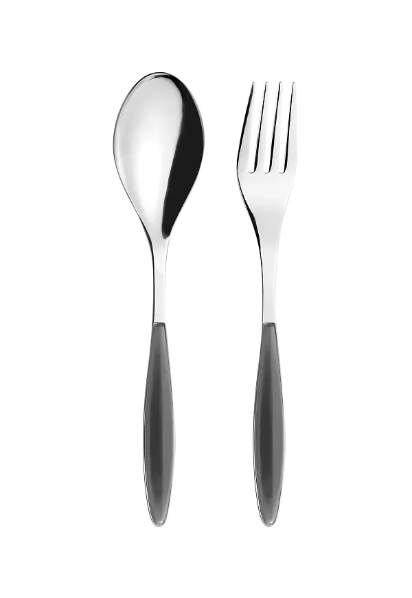 Härlig serveringsbestick i grått från Guzzini.