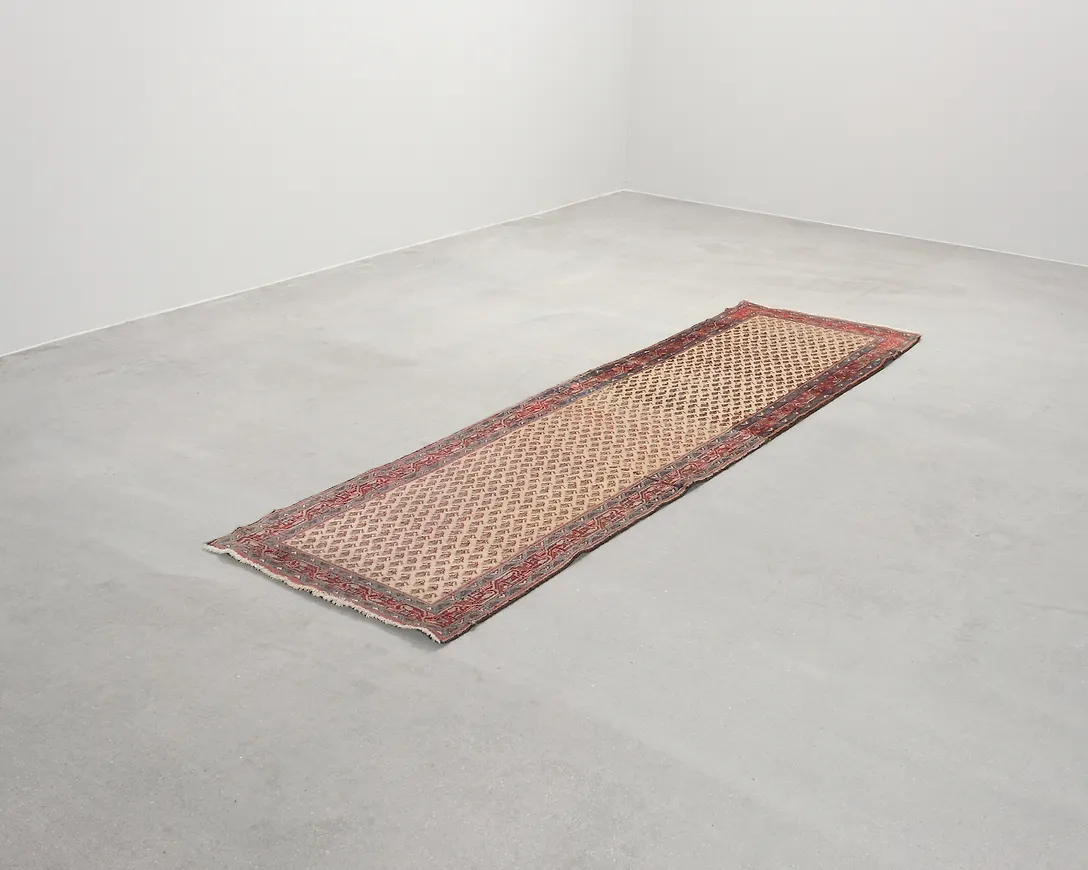 Jättesnygg hallmatta i flerfärgad färg gjord i ull.