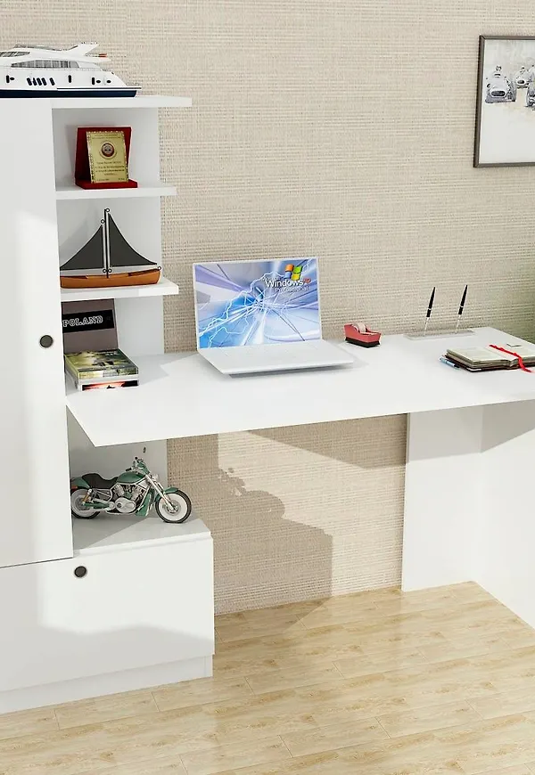 Skön vit skrivbord 2025 från Hanah Home.