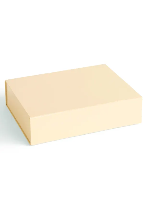 Gul HAY-låda i exklusiv modell.