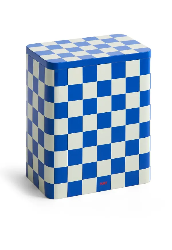 Blå HAY-förvaringsburk i modern modell.