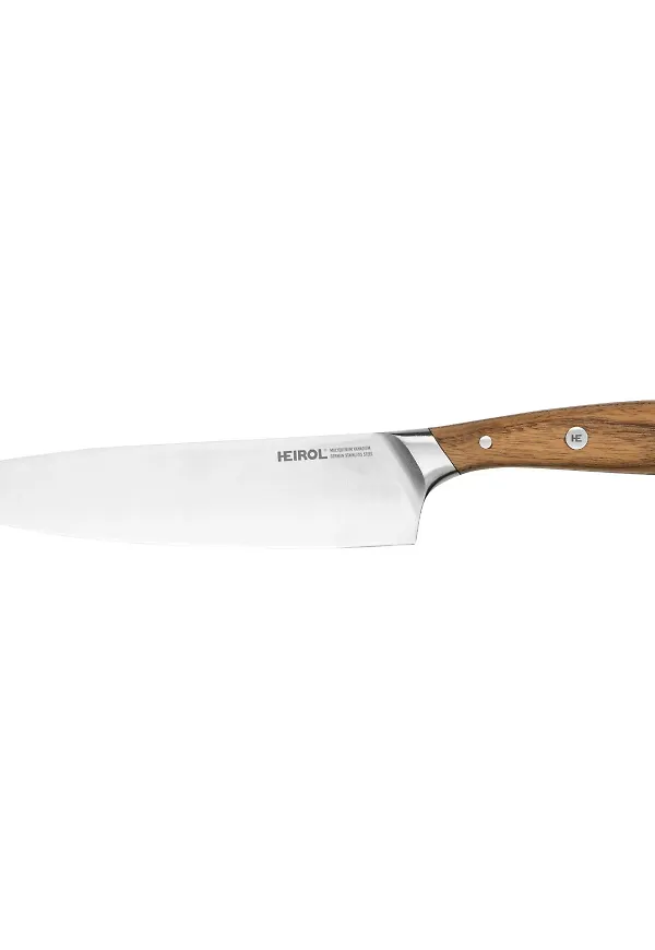 Riktigt fin kockkniv i brunt från Heirol.