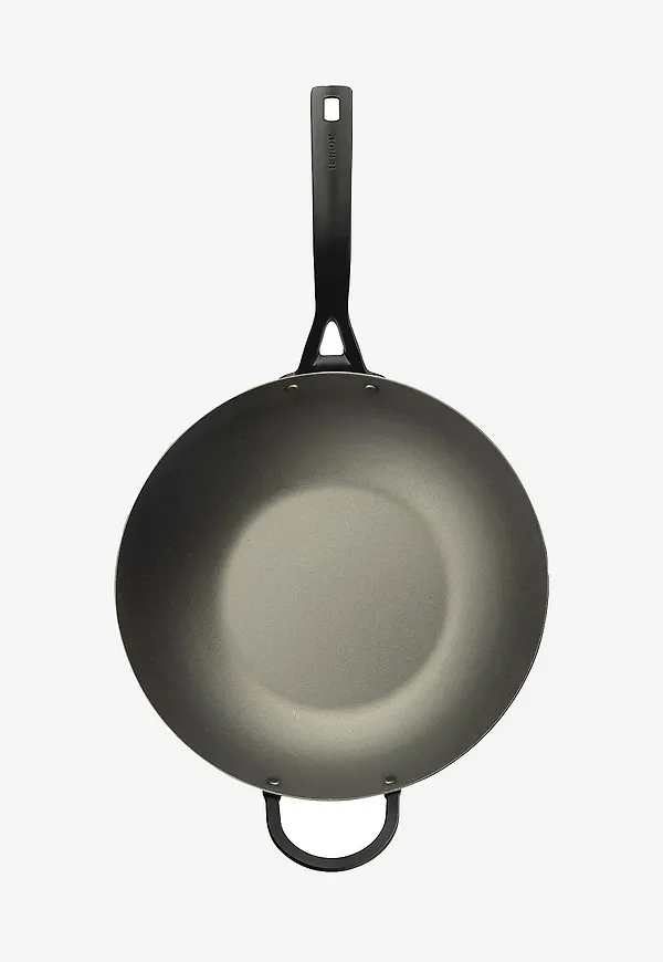 Svart Heirol-grillpanna i superfin modell.