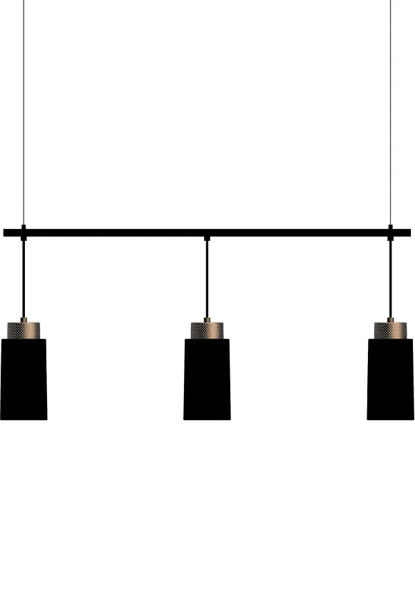 Snygg svart lampa 2025 från Herstal.