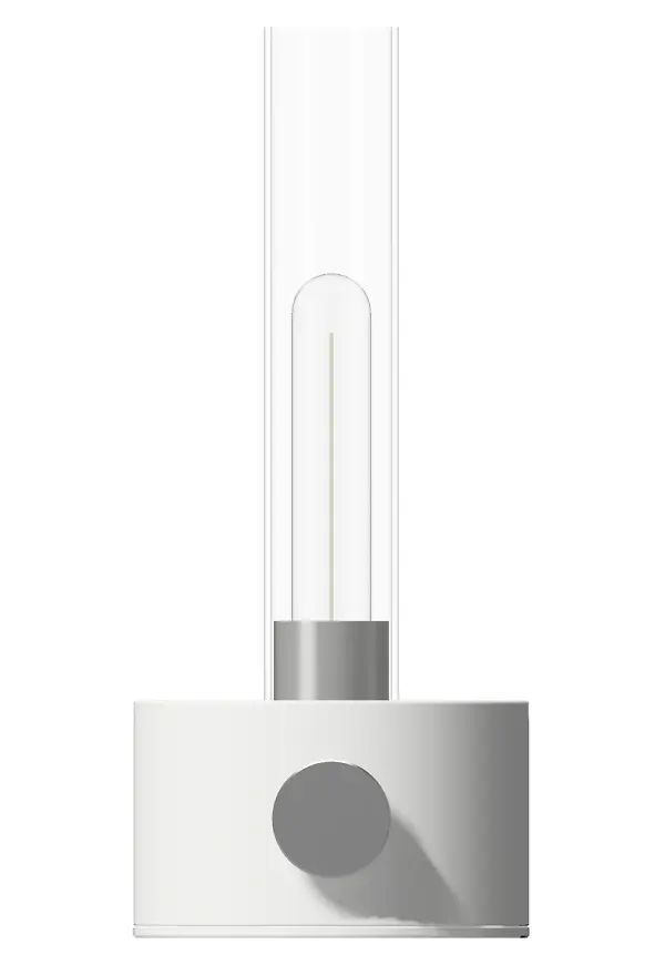 Exklusiv lampa i vitt från Herstal.