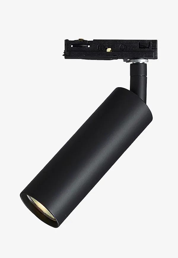 Svart Herstal-lampa i komfortabel modell.