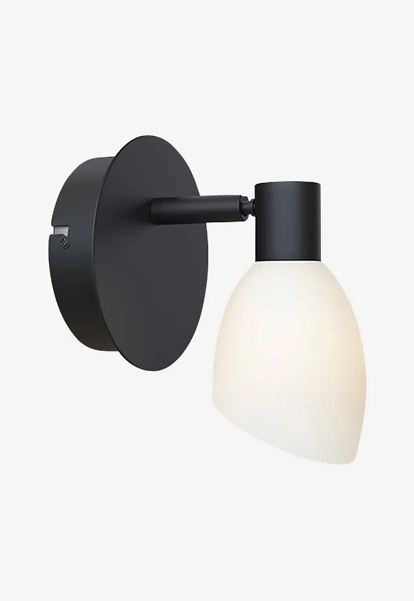 Söt lampa i svart från Herstal.