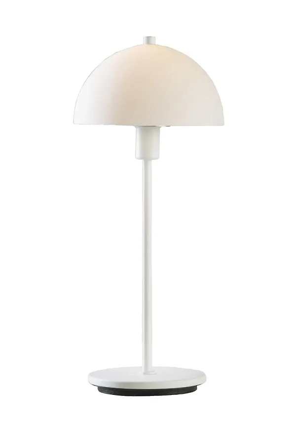 Supersnygg bordslampa i vitt från Herstal.
