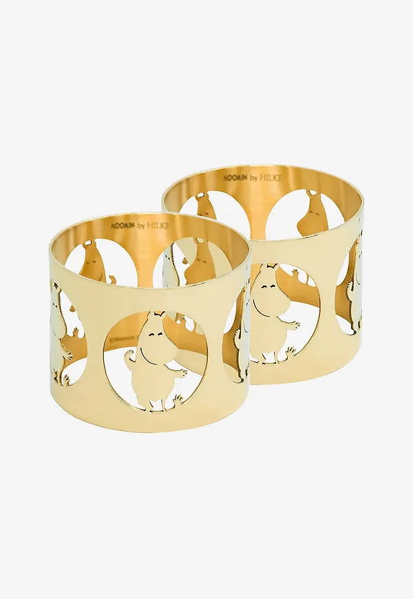 Guld Hilke Collection-servettring i komfortabel modell.