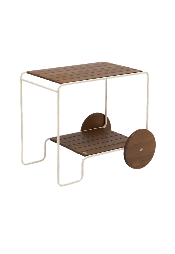 Supersnygg utemöbel i brunt från Hillerstorp.