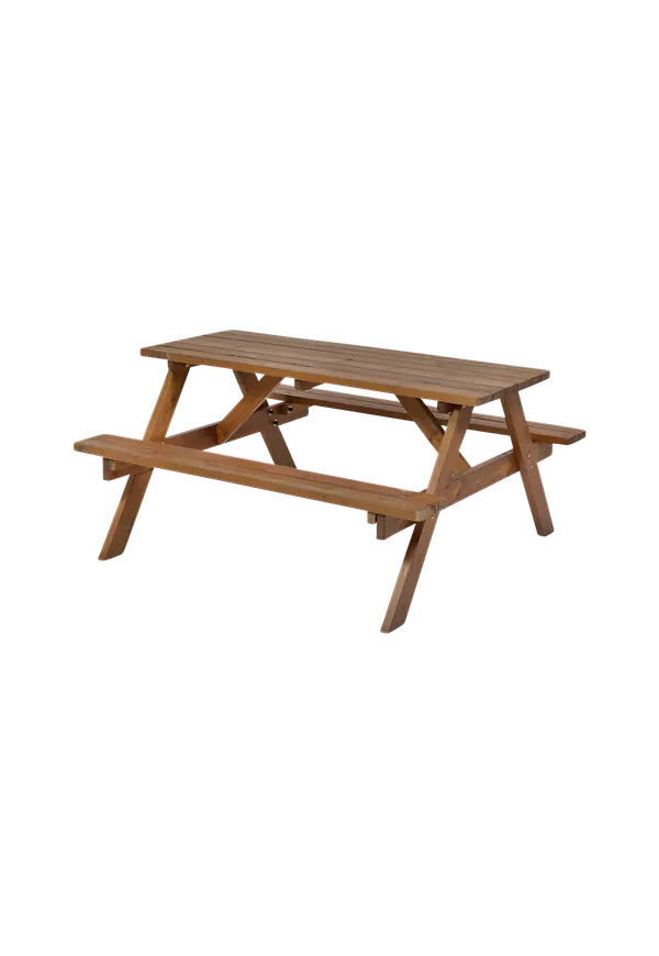 Otroligt fin bänk i brunt från Hillerstorp.