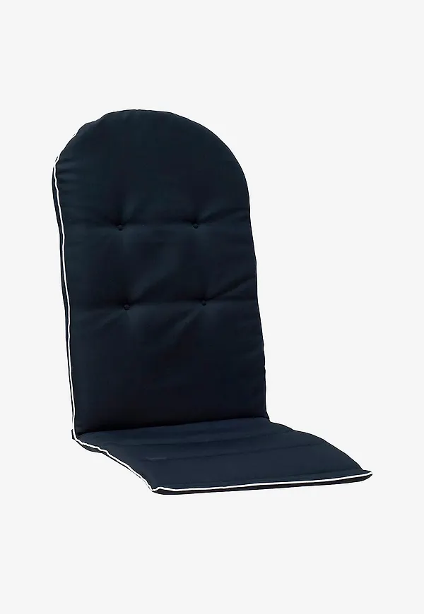 Fin solstol i blå färg gjord i fårskinn.