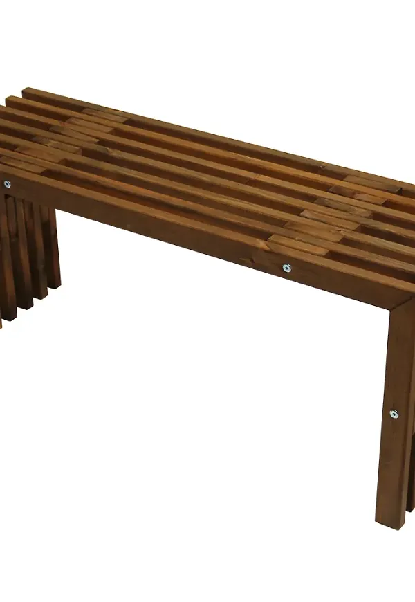 Brun Hillerstorp-bänk i fin modell.