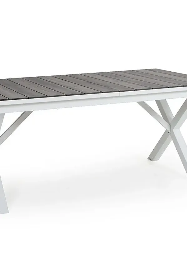 Snygg brafab bord i grå färg gjord i aluminium.