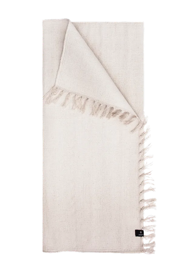 Benvit Himla-bomullsmatta i fantastiskt snygg modell.