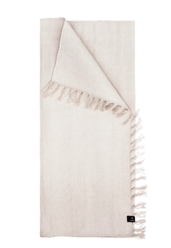 Benvit Himla-bomullsmatta i riktigt trendig modell.