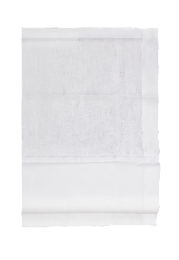 Vit Himla-hissgardin i smickrande modell.