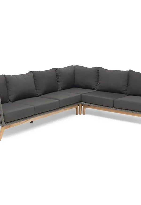 Superfin hörnsoffa i grått från Hillerstorp.