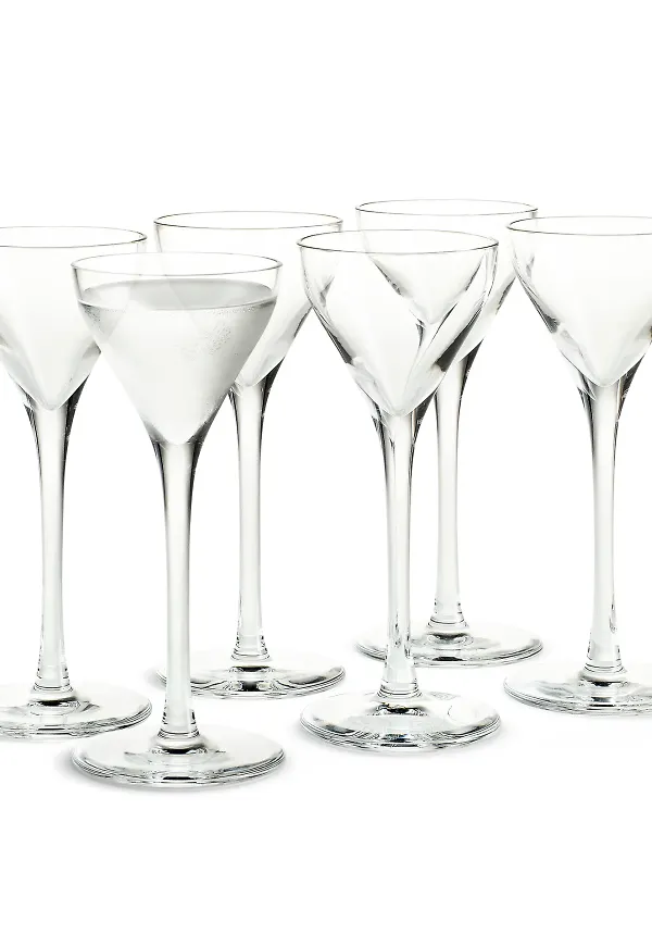 Stilriktig snapsglas 2026 från Holmegaard.