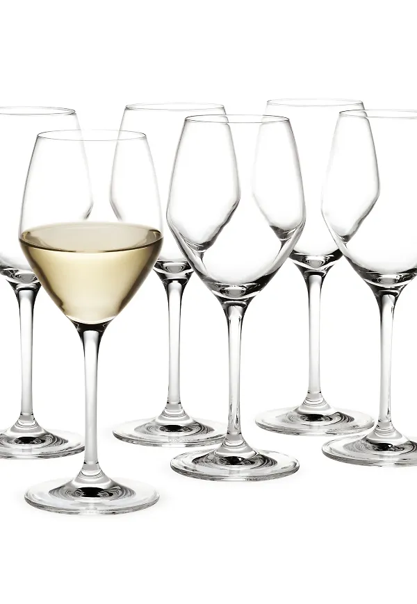 Modern vitvinsglas 2026 från Holmegaard.