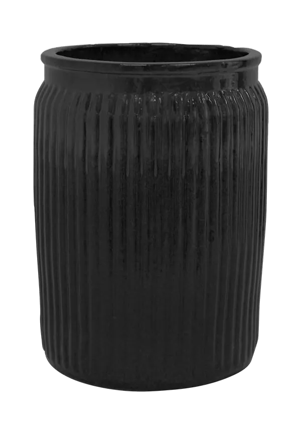 Riktigt trendig svart kruka 2025 från Holmen.