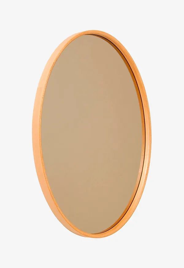 Brun Homitis-spegel i söt modell.