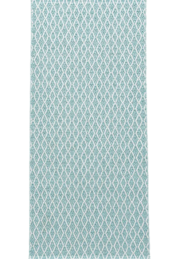 Stilren matta i turkost från Horredsmattan.