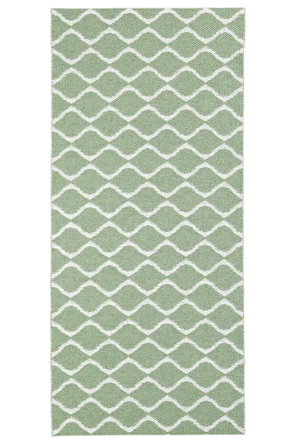 Härlig plastmatta i grönt från Horredsmattan.