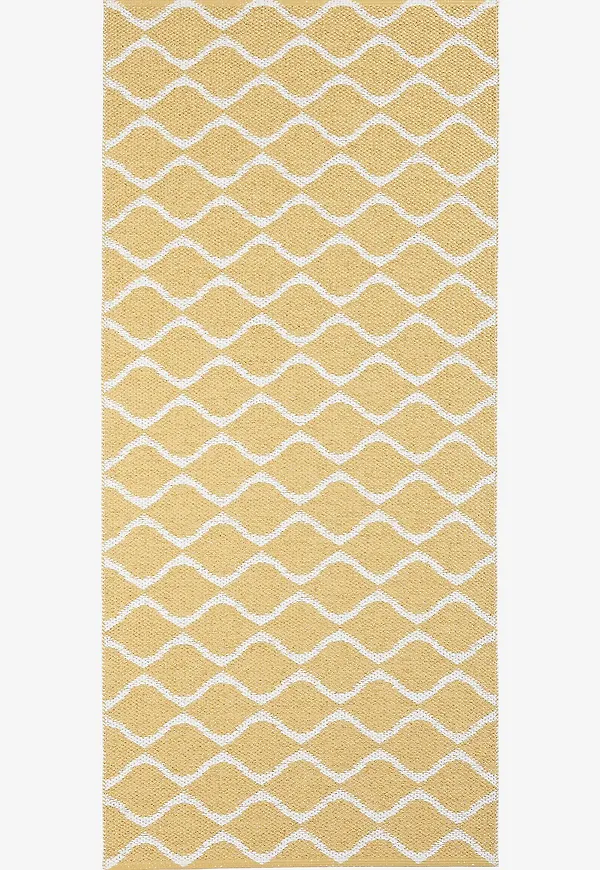 Gul Horredsmattan-plastmatta i smickrande modell.