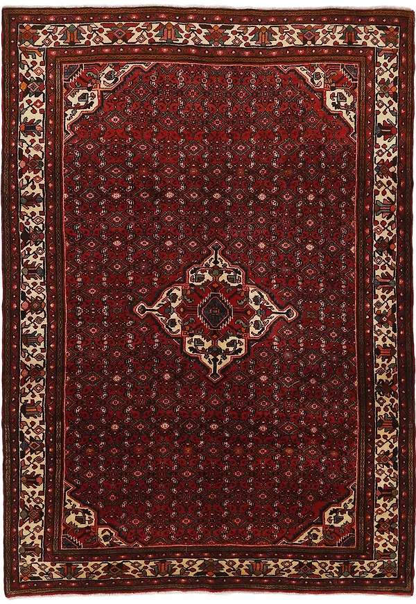 Röd Rezas-ullmatta i härlig modell.