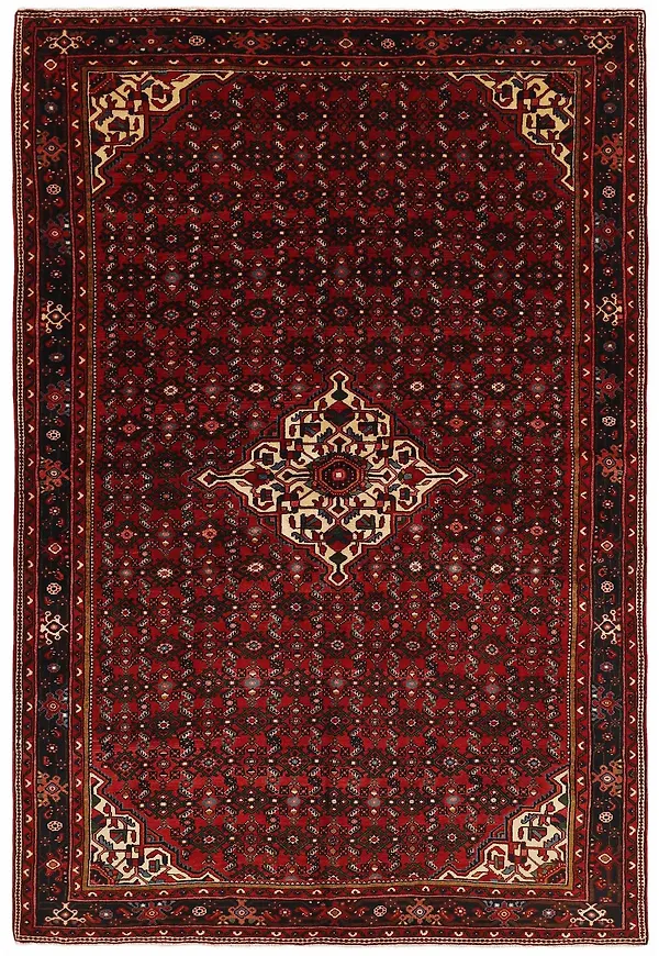 Röd Rezas-matta i fin modell.