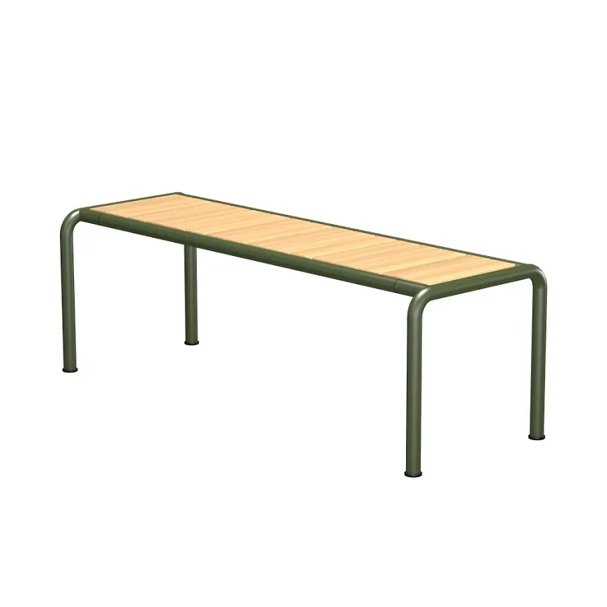 Superfin bänk i aluminium från Houe.