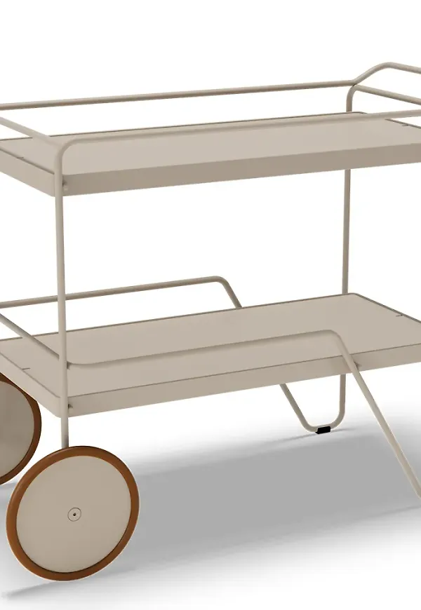 Beige Houe-serveringsvagn i otroligt fin modell.