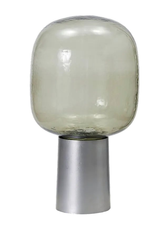 Härlig aluminiumlampa i grått från House Doctor.