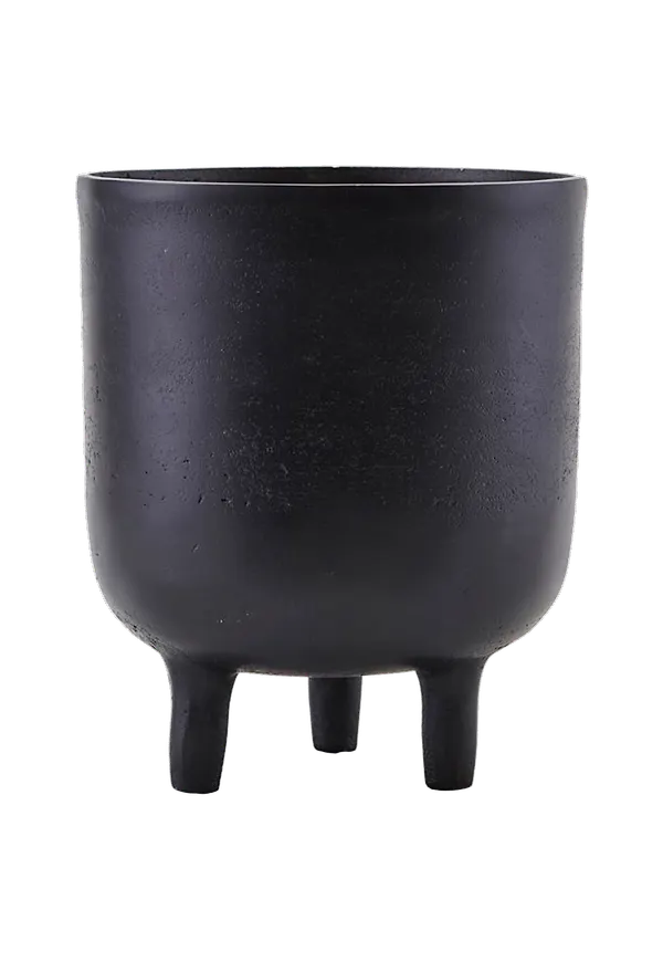 Stilriktig svart kruka i aluminium från House Doctor.