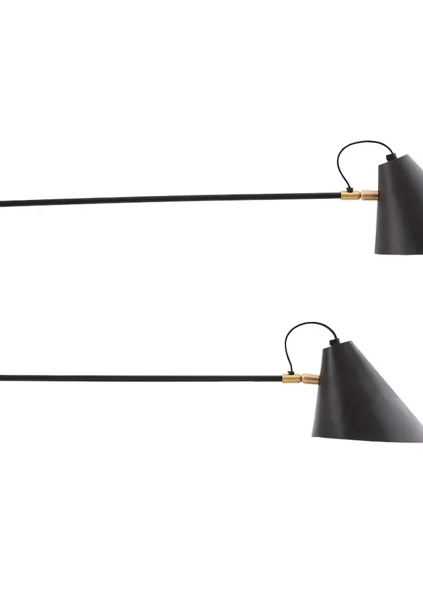 Svart House Doctor-lampa i skön modell.