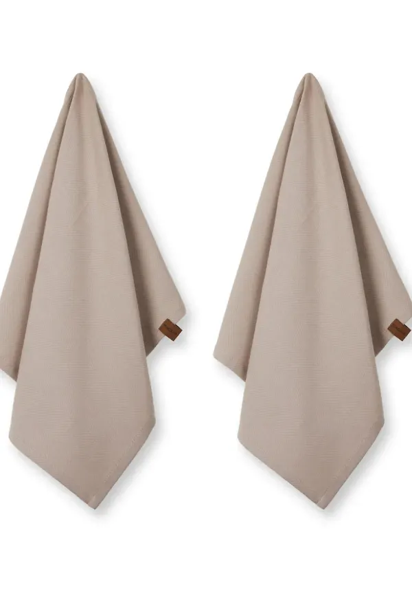 Beige Humdakin-kökshandduk i komfortabel modell.