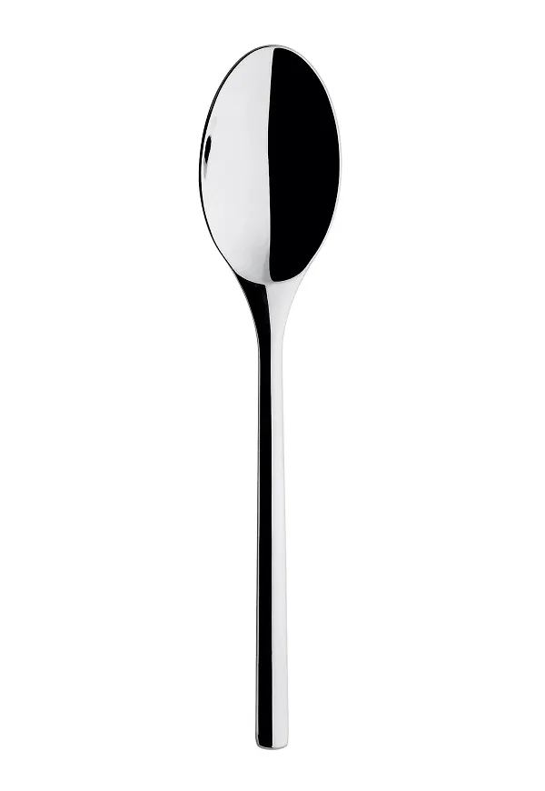 Moderiktig matsked i silverfärgade från Iittala.