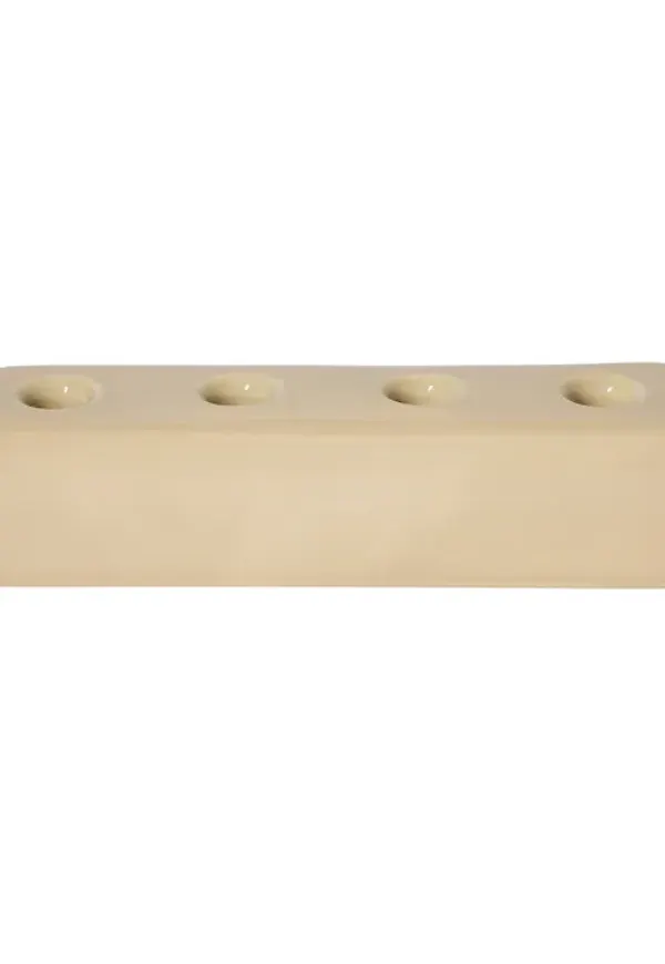 Härlig ljusstake i beiget från Iittala.