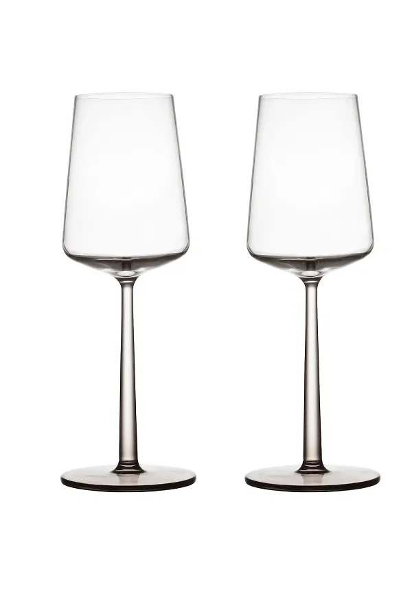 Ikonisk vitvinsglas i beiget från Iittala.